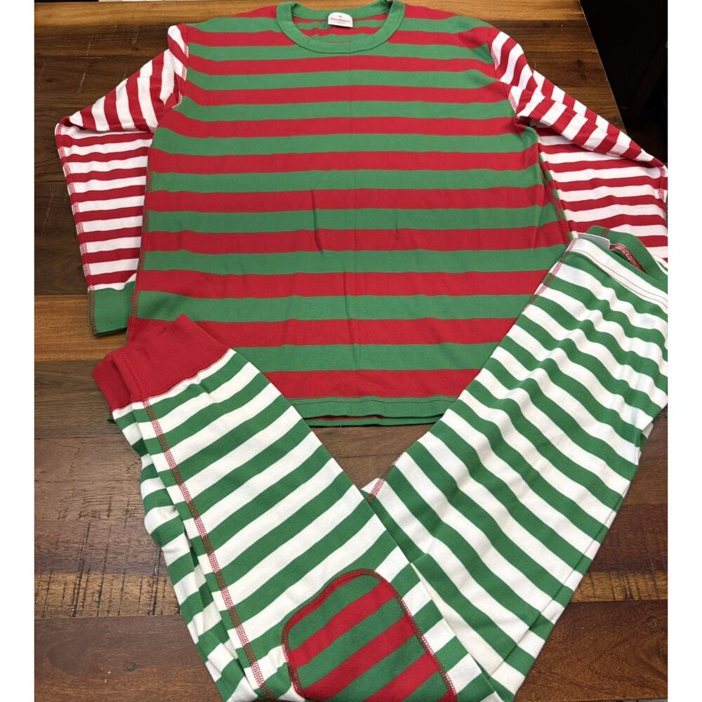 Hanna Andersson Red Stripe Men's Pajama Set Size 2XL